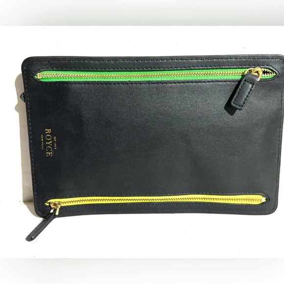 Royce New York leather rfid-blocking four zip organizer travel case - Picture 4 of 8